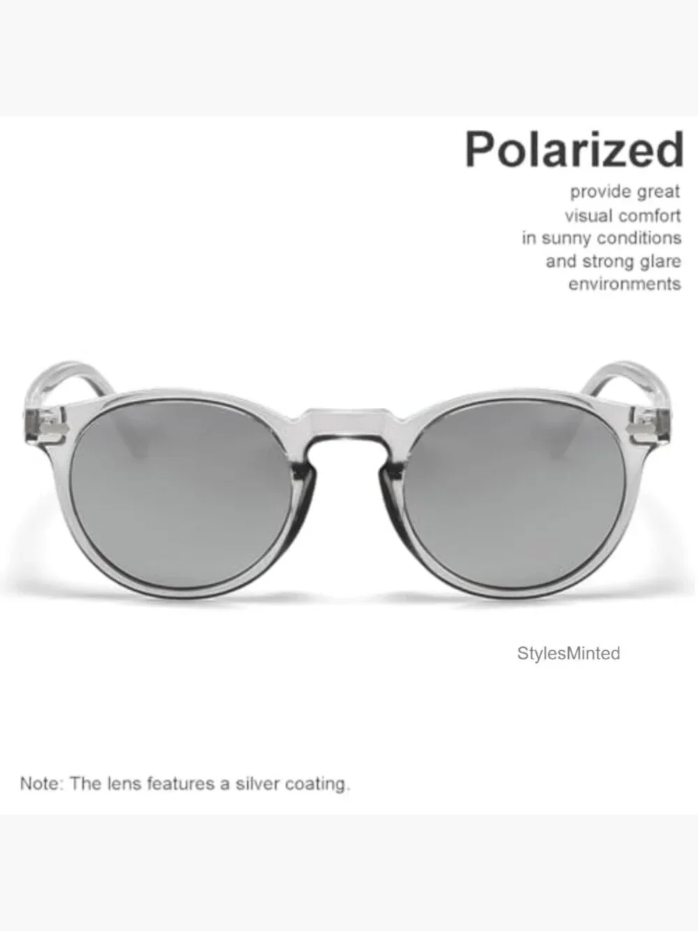 Vintage Polarized Round Sunglasses UV400 Retro Acetate Men